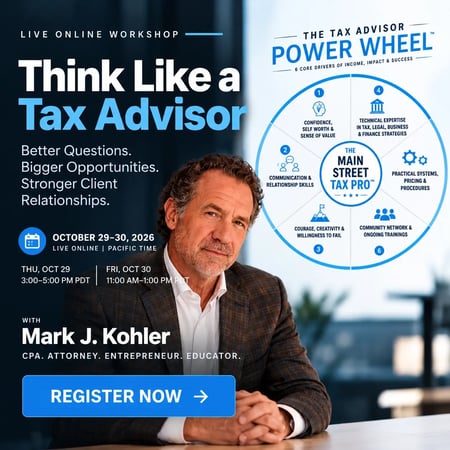  Think Like A Tax Advisor