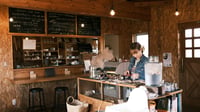 Business owner working