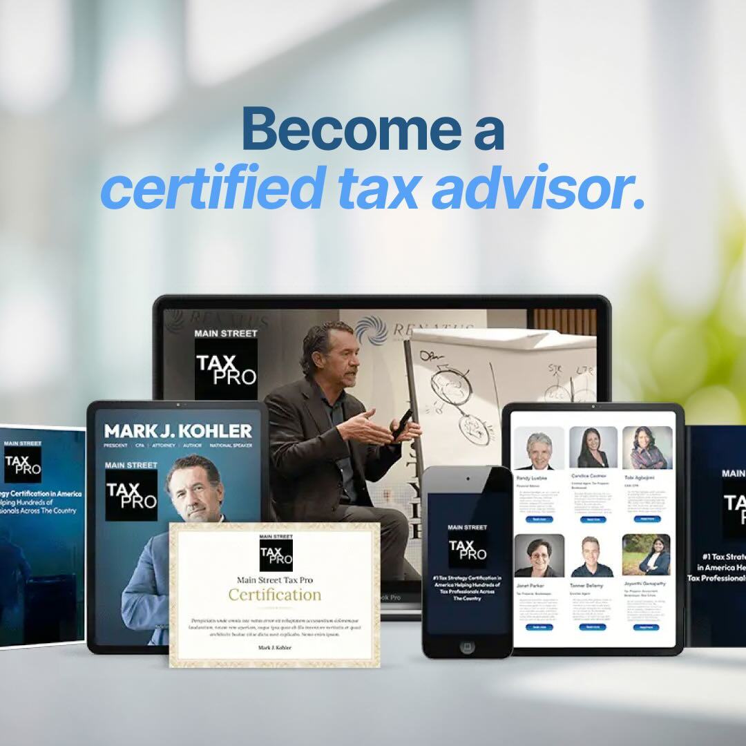 Become a certified tax advisor. Image of course materials