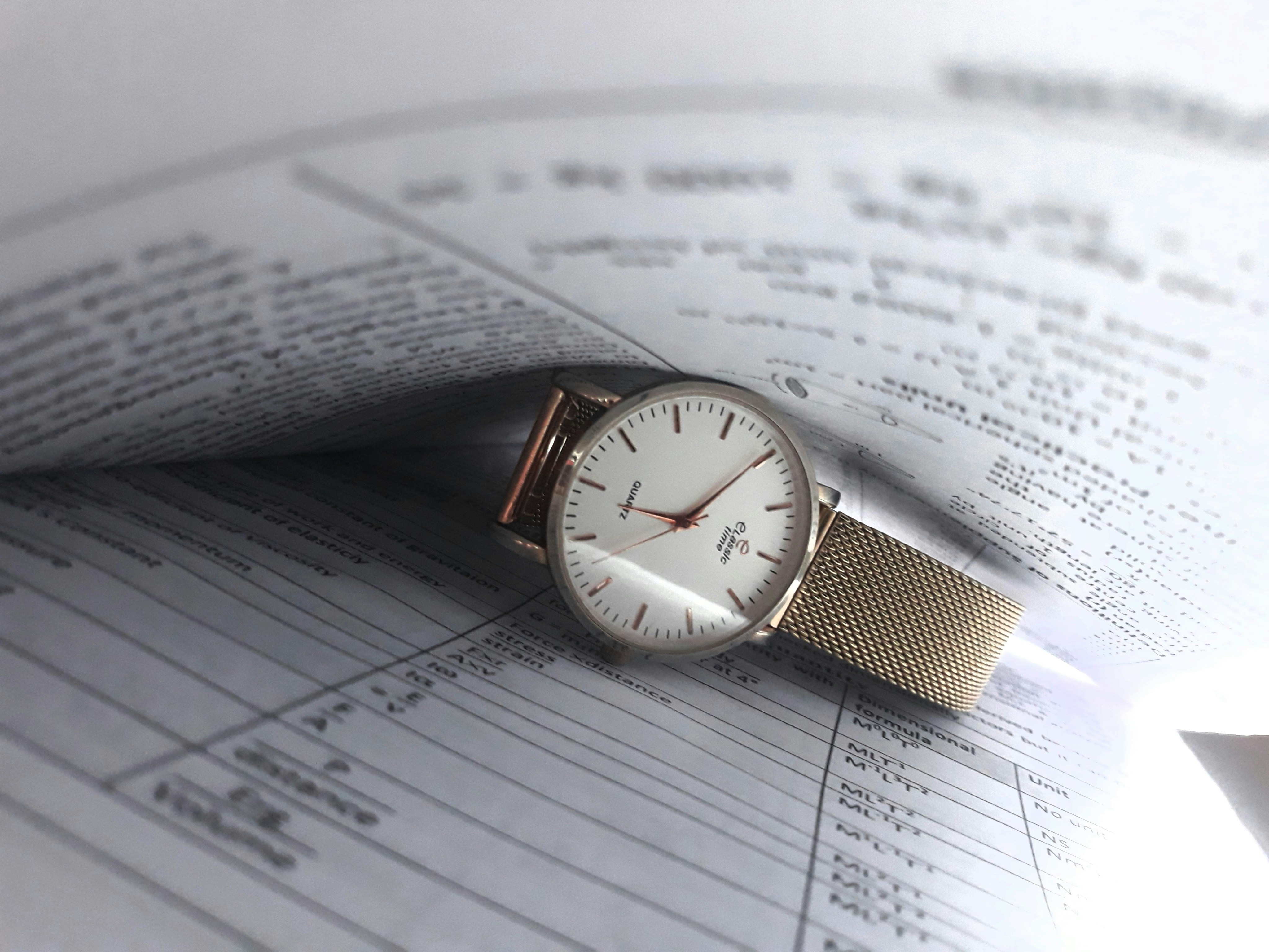 Watch enveloped in business tax paperwork